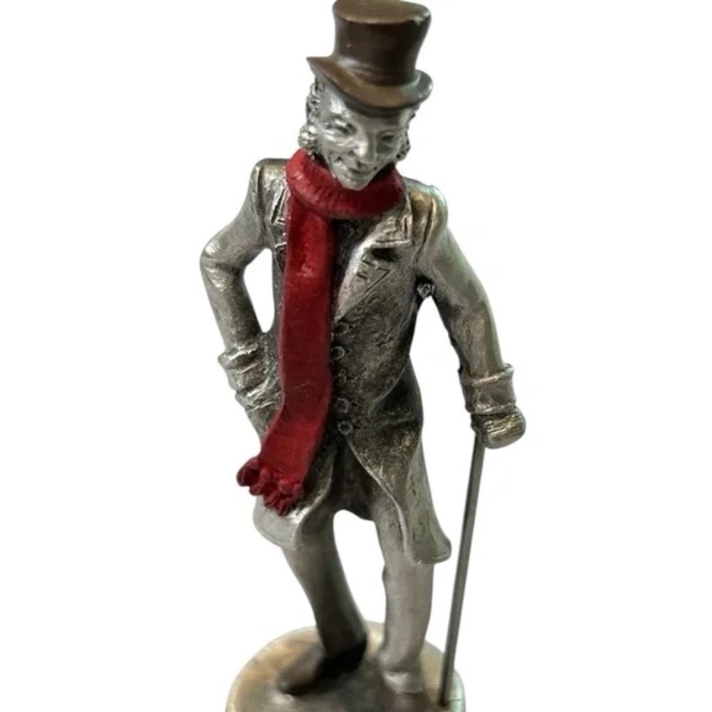 Hudson Pewter Villagers #4835 Grandpa Todd Top Hat Cane NIB USA 1989